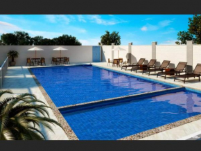 Apartamento completo com 3 quartos, piscinas, estacionamento, portaria 24 horas